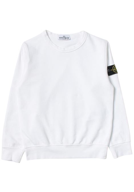 White cotton children's sweatshirt Stone Island | K1S166100011/MABIANCO